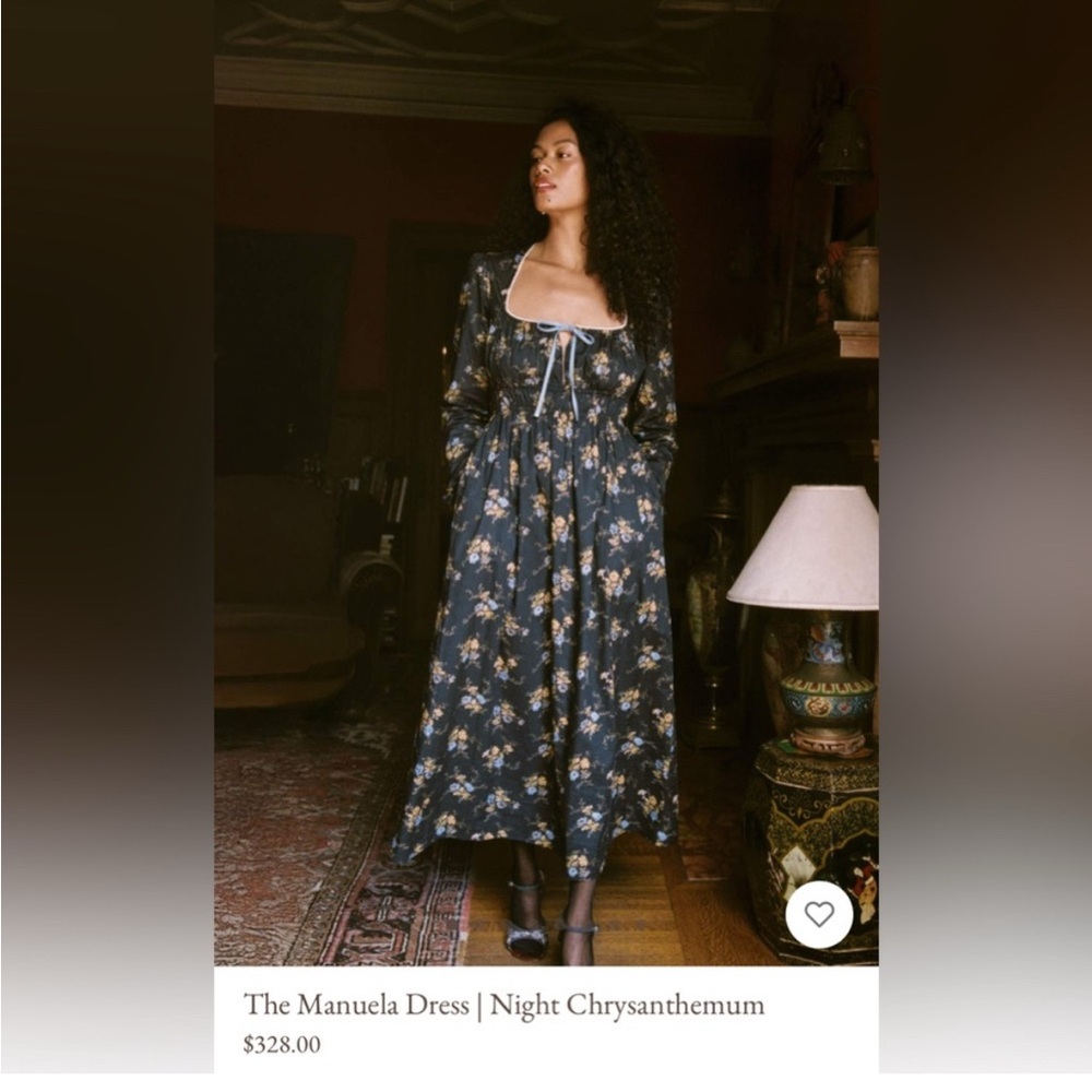 Christy Dawn The Manuela Dress in Night Chrysanthemum NWOT